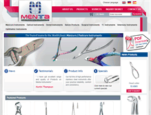 Tablet Screenshot of mentainstruments.com